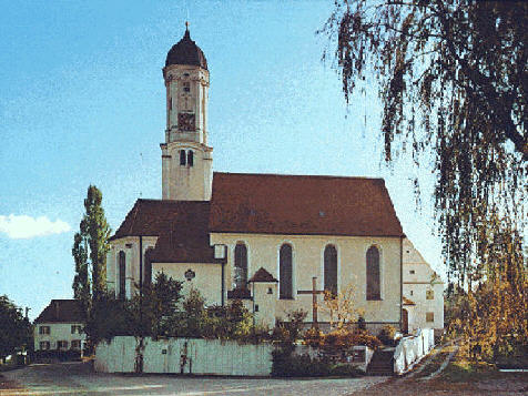 outside viev of St Martin, Batzenhofen (Bavaria, Germany)